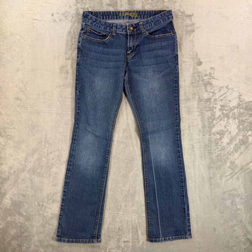 Express Jeans Straight‎ Leg Jeans Women's 10 Blue Denim Jeans